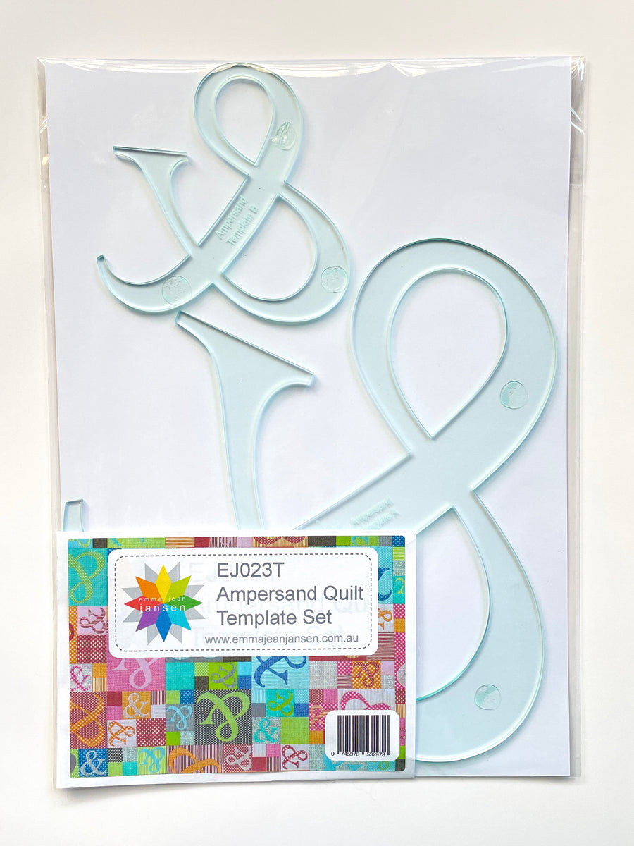 Ampersand Quilt Template Set Ampersand Quilt Template Set