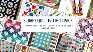 Scrappy Quilt Pattern Pack