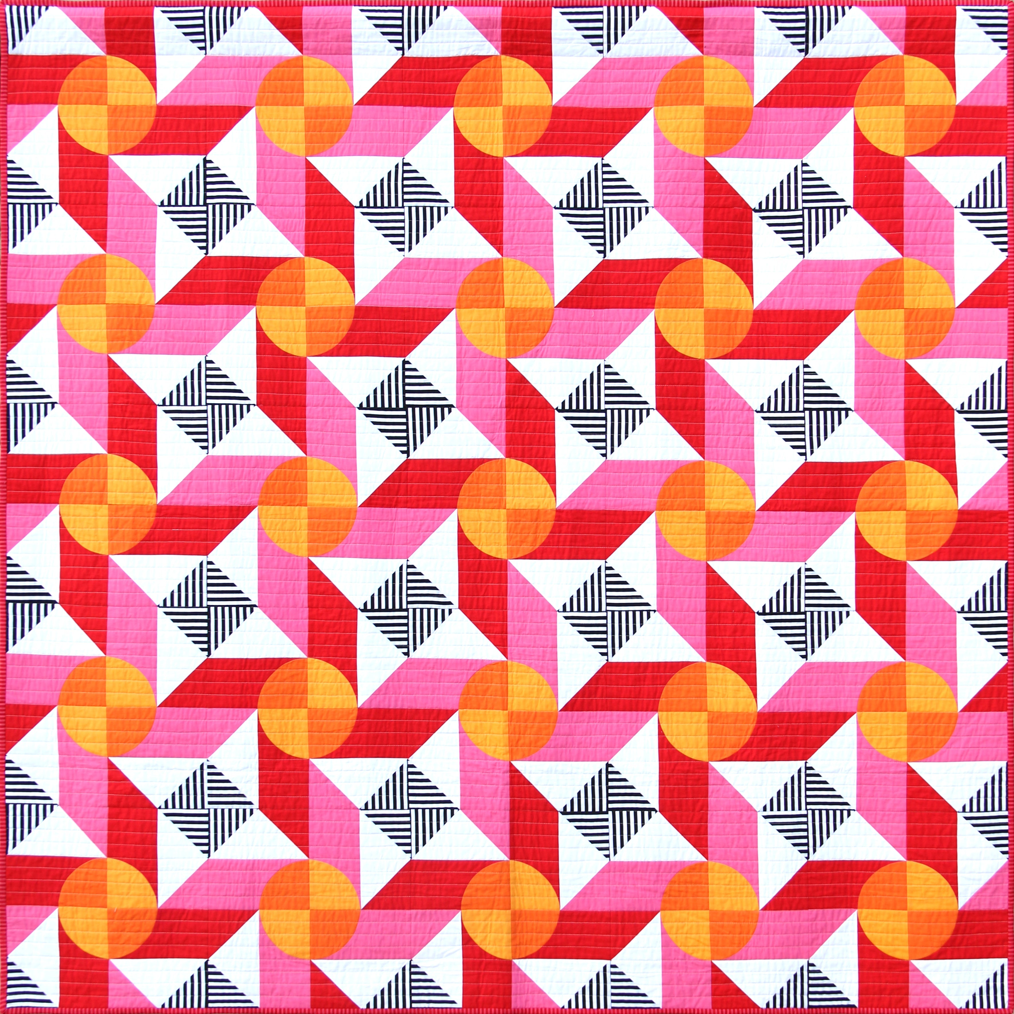 Around The Lake Quilt Pattern Version 2 - Printed