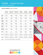 Load image into Gallery viewer, Around The Lake Quilt Pattern Version 2 - PDF
