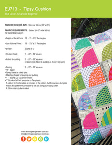 Tipsy Cushion Pattern - PDF