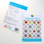 Load image into Gallery viewer, Harlequin Stars Quilt Pattern - Printed
