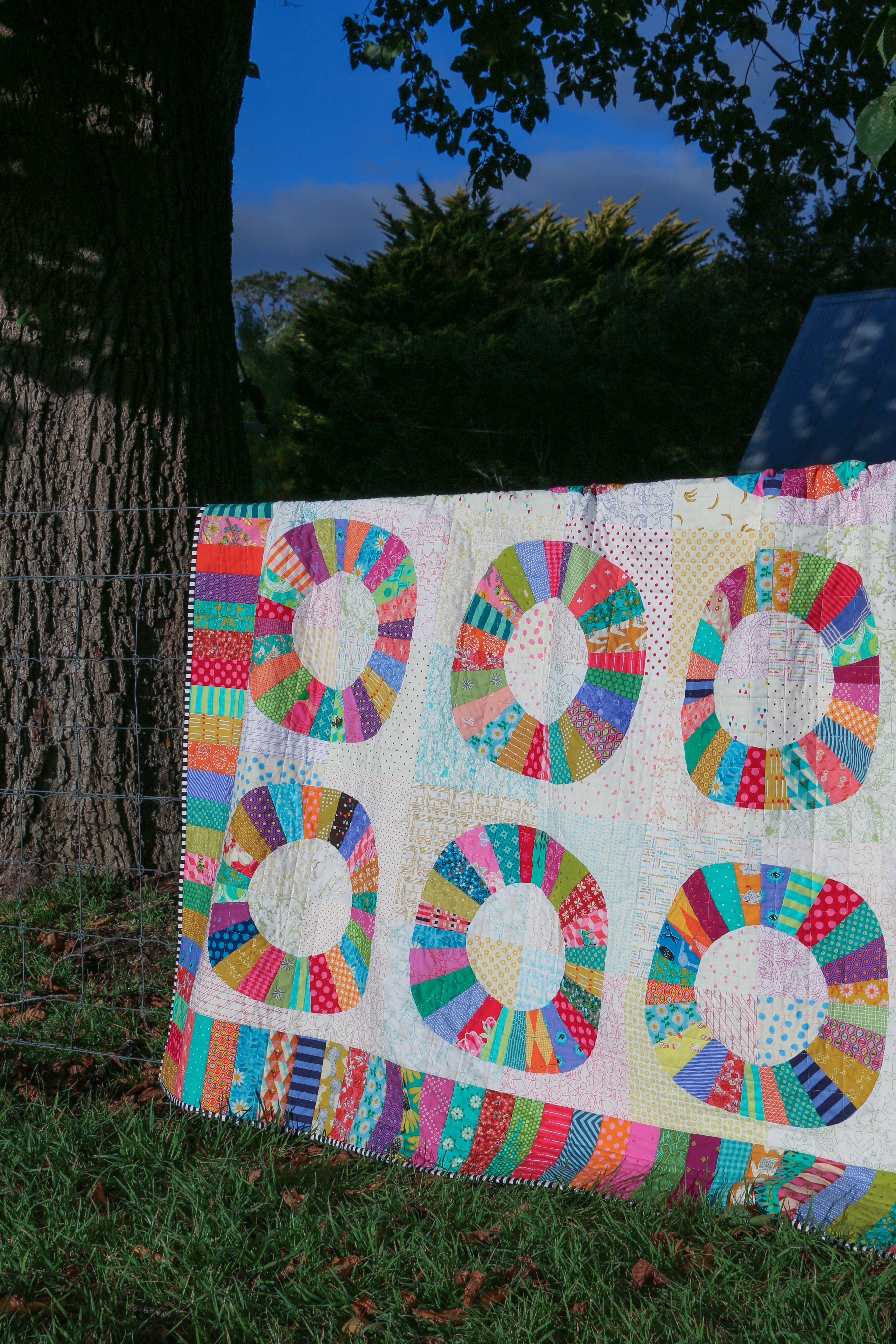 Wheels of Fortune Quilt Pattern - PDF