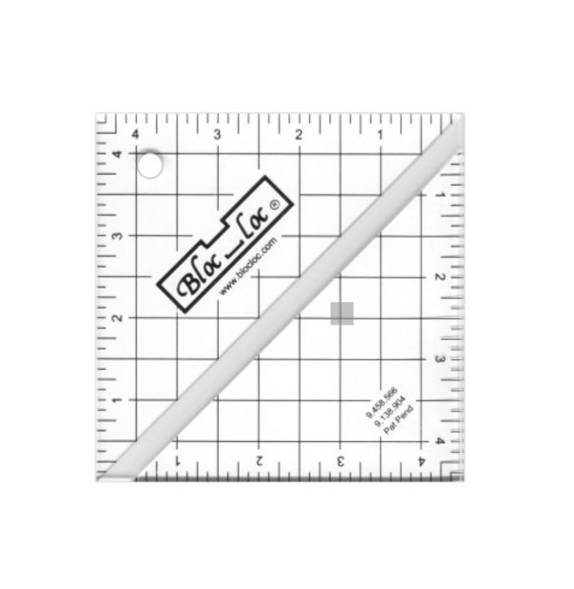 Bloc Loc Half-Square Triangle Ruler 4-1/2" x 4-1/2"