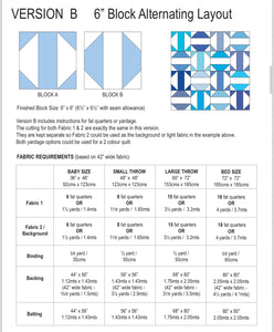 Round Trip Quilt Pattern - PDF