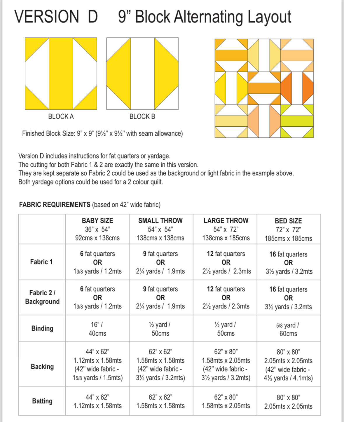 Round Trip Quilt Pattern - PDF
