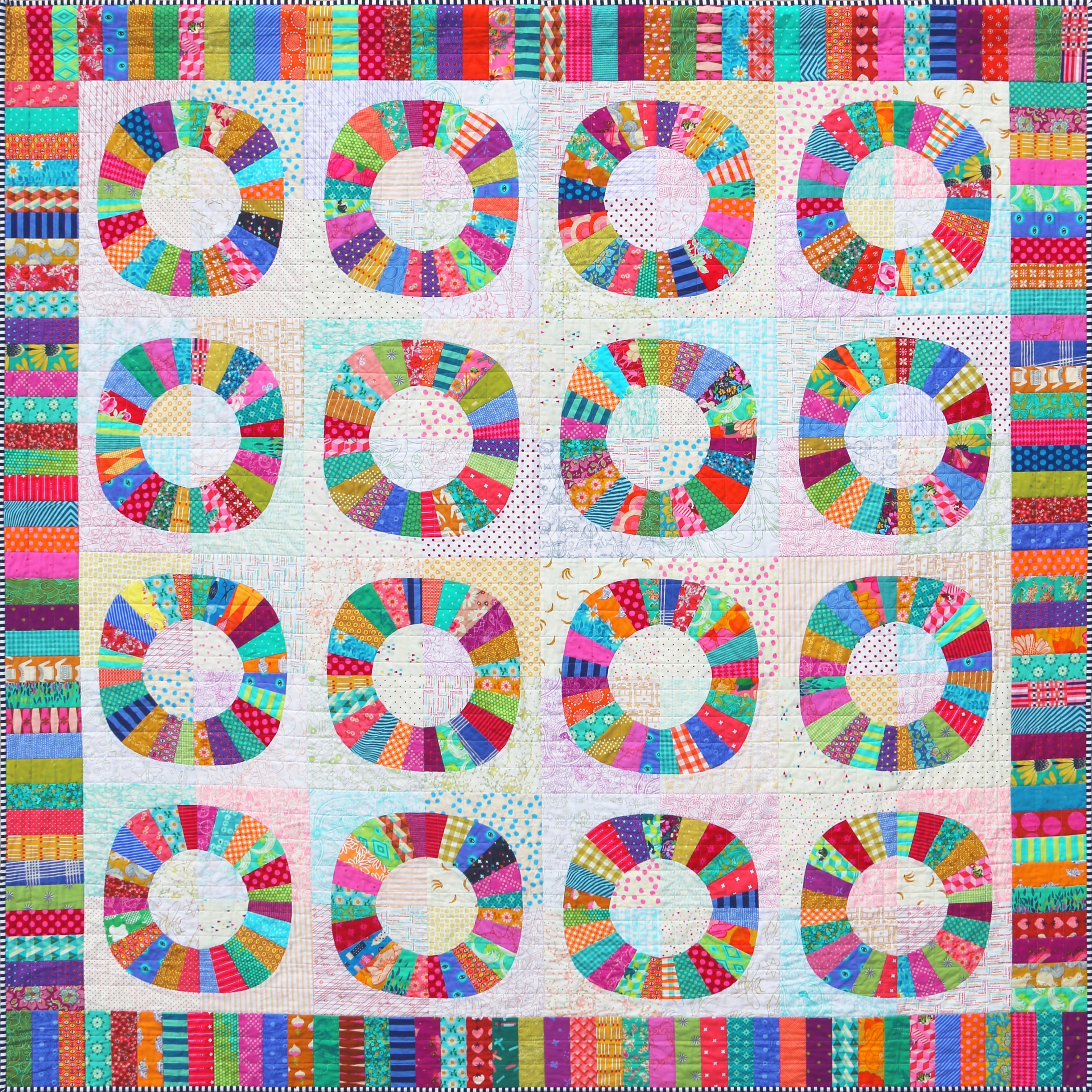 Wheels of Fortune Quilt Pattern - PDF