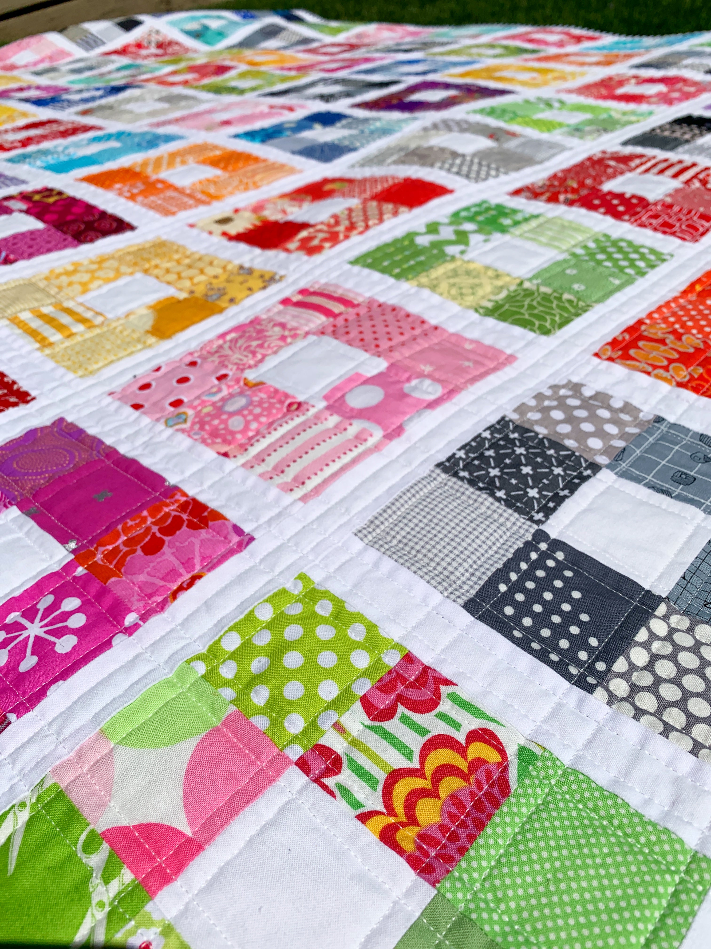 Colour Squared Quilt Mini Pattern - Printed