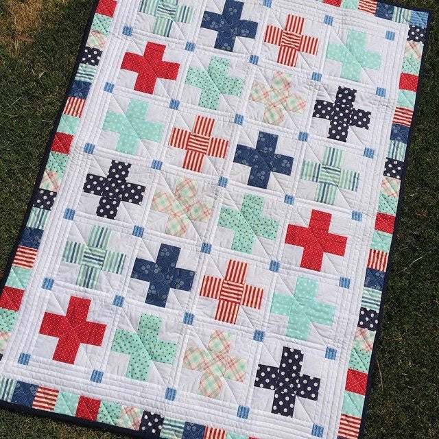 Little Crosses Quilt Pattern - Printed