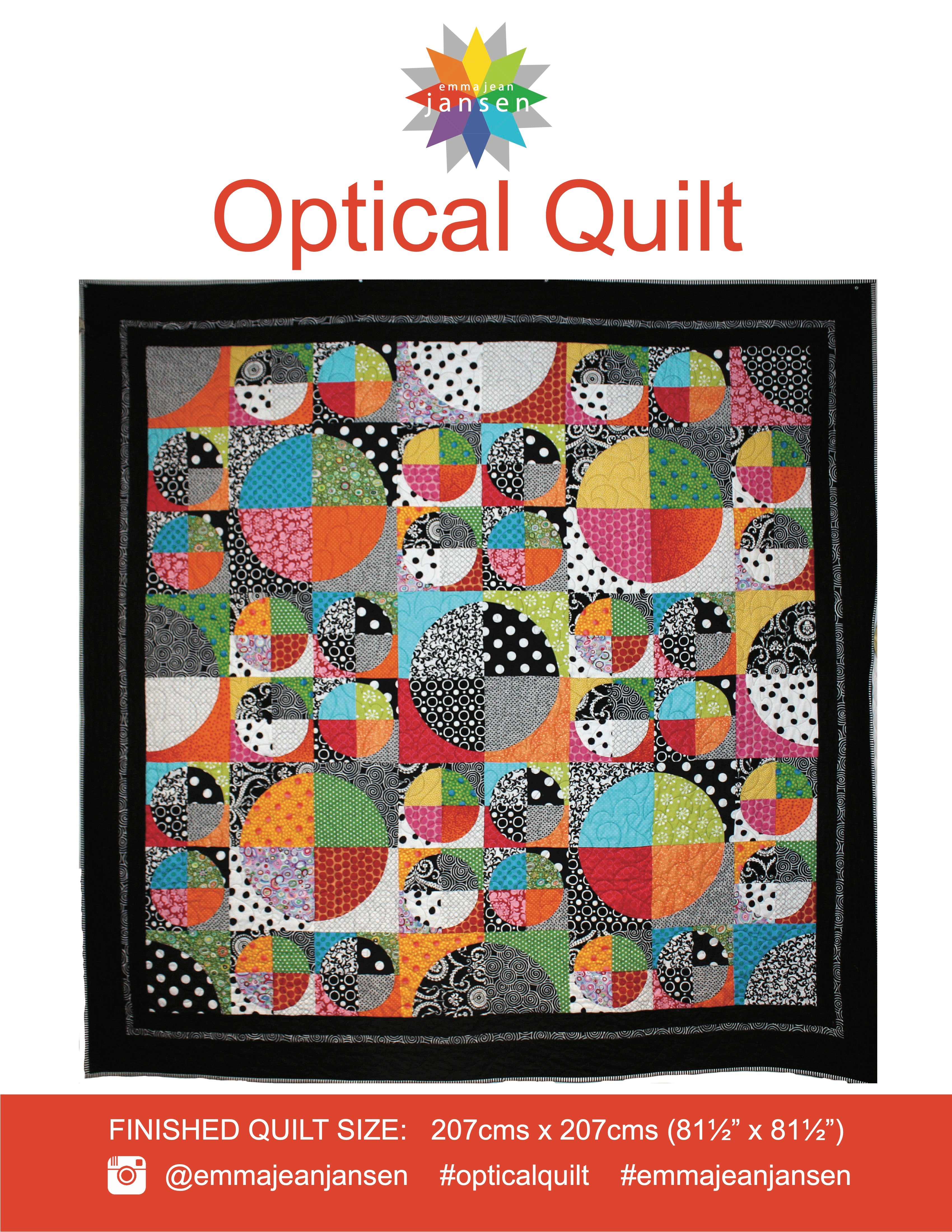 Optical Quilt Pattern - Printed