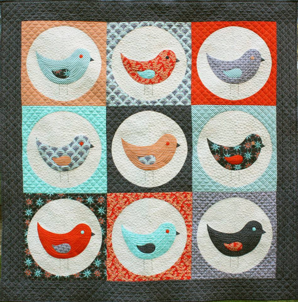 Nine Birds Quilt Pattern - Printed