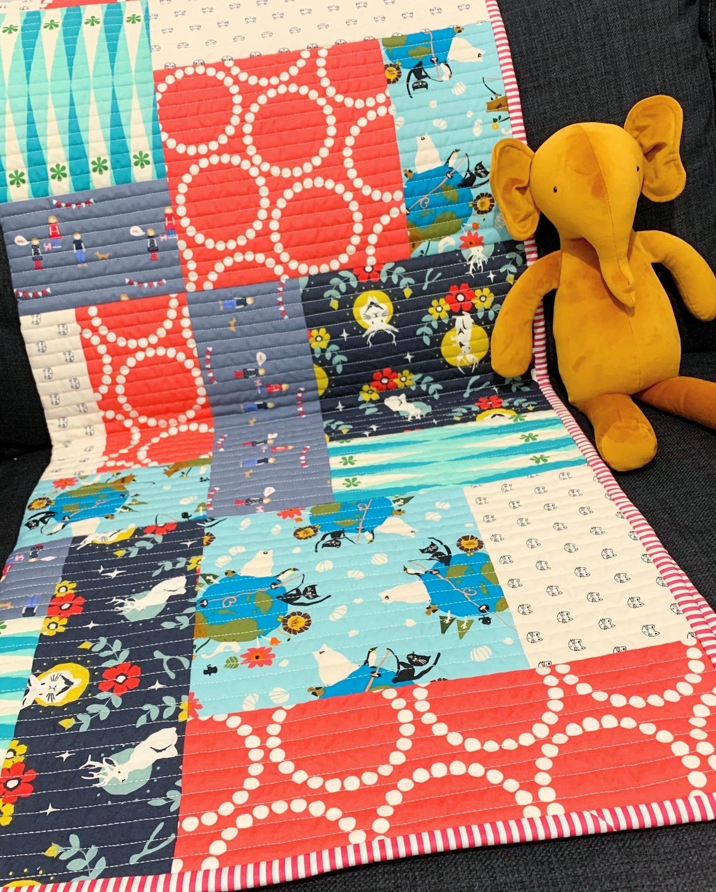 Mod Cot Quilt Mini Pattern - PDF